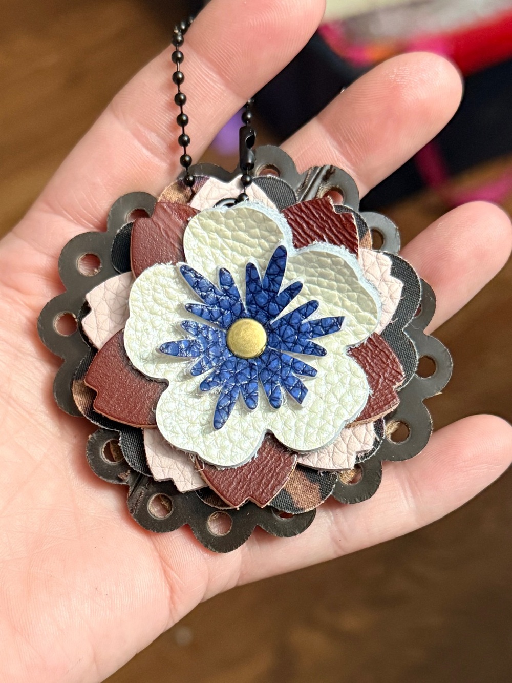 Handmade Floral Bag Charm